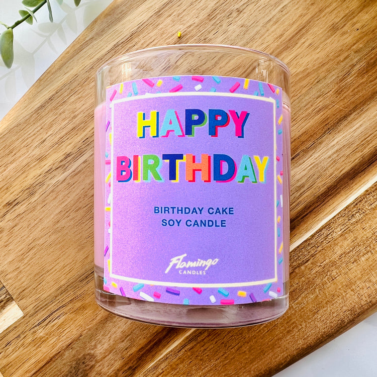 Birthday Cake Happy Birthday Sprinkle Candle