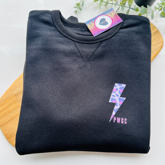 Patchwork Girls Club 'PWGC' Unisex Black Sweatshirt