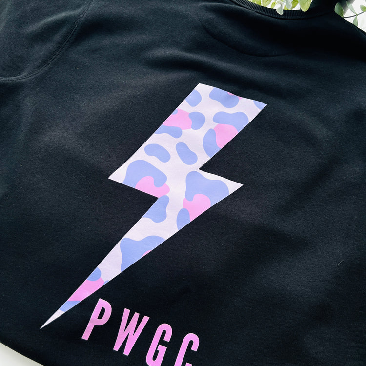 Patchwork Girls Club 'PWGC' Unisex Black Sweatshirt