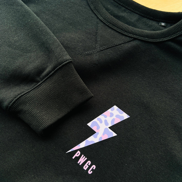 Patchwork Girls Club 'PWGC' Unisex Black Sweatshirt