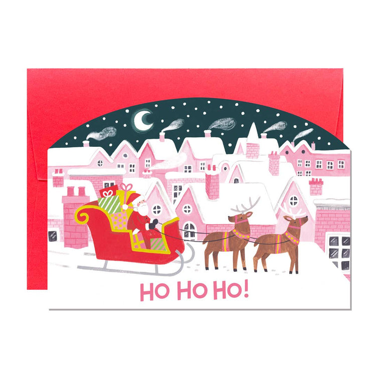 Santa Rooftops | Christmas Cards | Holiday Greeting Card