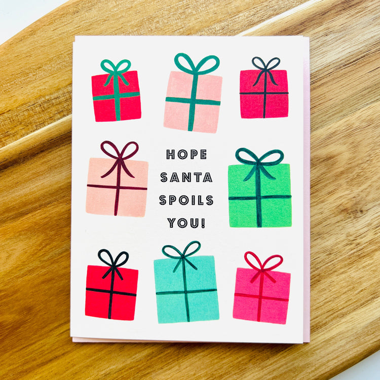 Hope Santa Spoils You Greeting Card