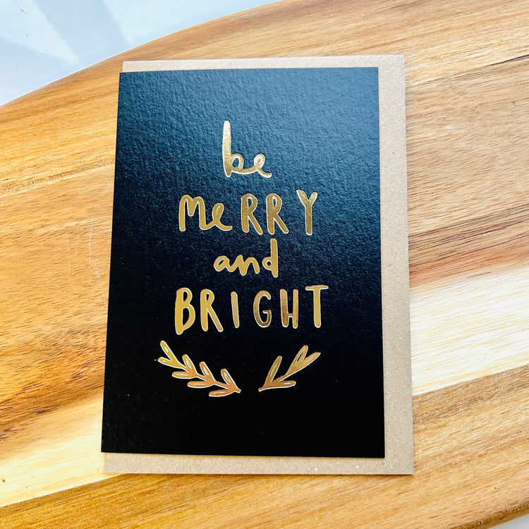 Be Merry and Bright Christmas Card