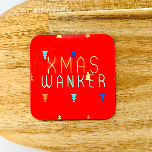 Christmas Wanker Christmas Coaster