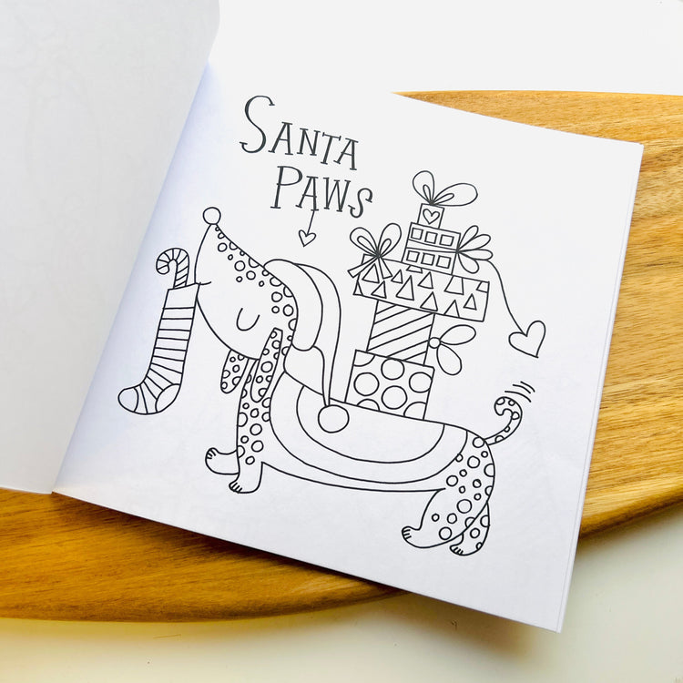 Santa and the Snowman Christmas Colouring Book