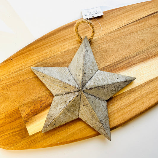 Wooden Rustic Barn Star, 20cm