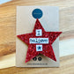 Glitter Star I Believe Christmas Badge