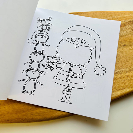 Santa and the Snowman Christmas Colouring Book