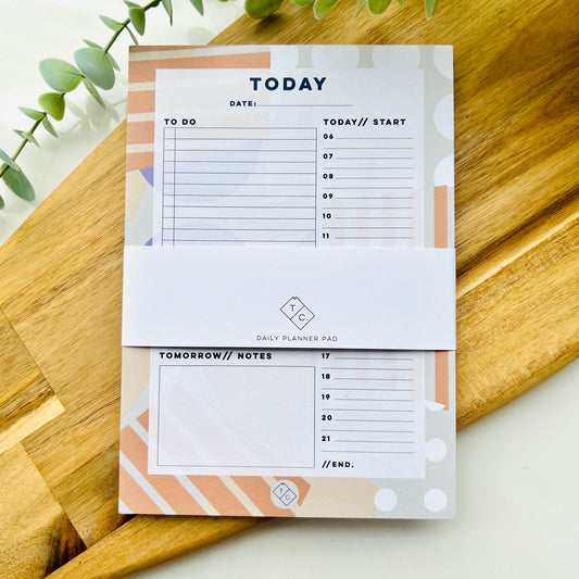 Spots + Stripes Daily Planner Pad