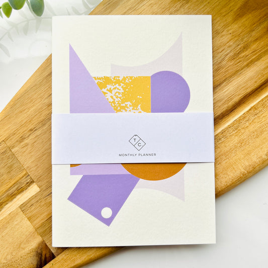 Lilac Bristol Slimline Monthly Planner