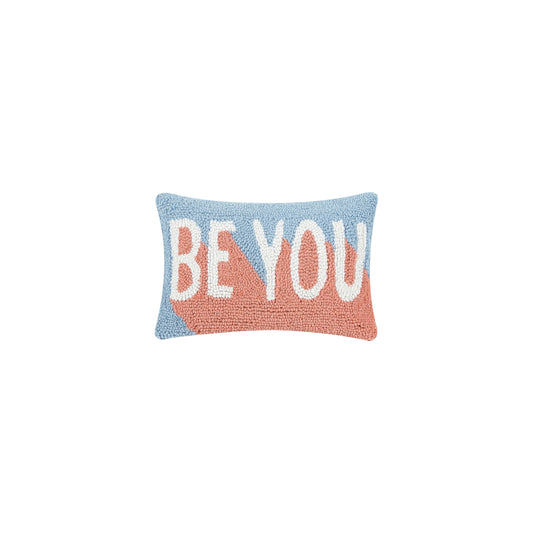 Be You Pastel Pink & Blue Hook Pillow