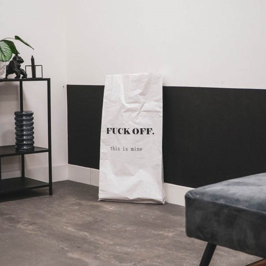 HV Extra Large Paper Storage Bag Fuck Off - 40x10x83cm