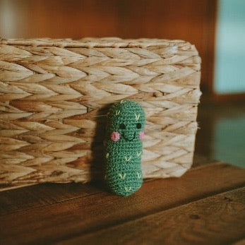 Handmade soft Toy Friendly Pickle Rattle