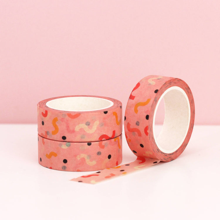 Washi Tape - Pink Waves