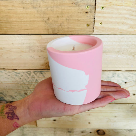 Limbo Handmade Pink Eco Pot Candle - Lavender