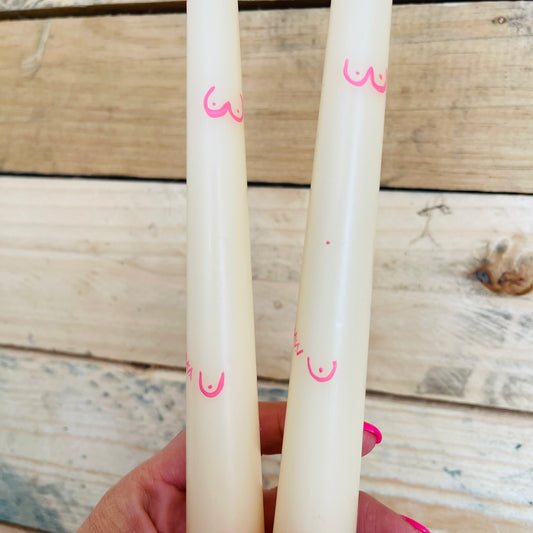 Limbo Handmade Tall Boob Candles (Pair)