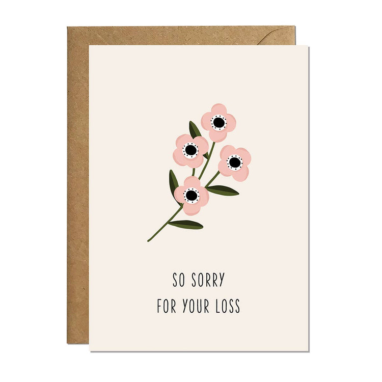 So Sorry for Your Loss | Sympathy Card | Greeting Card