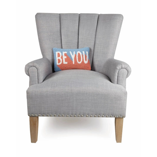 Be You Pastel Pink & Blue Hook Pillow