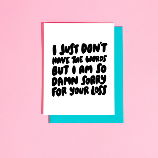 I Just Don't Have the Words...Card from Craft Boner