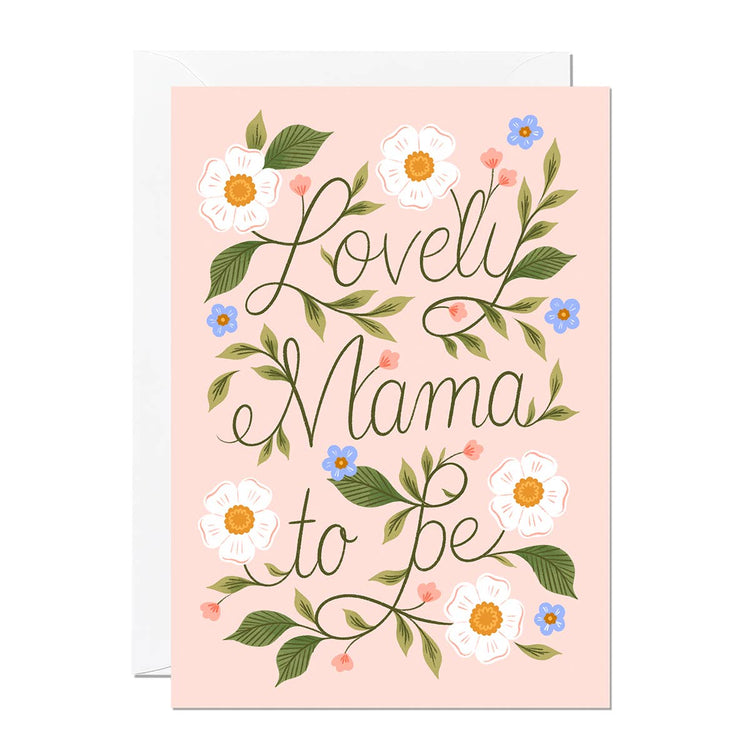 Lovely Mama To Be | Baby Shower Card | New Mom | Maternity