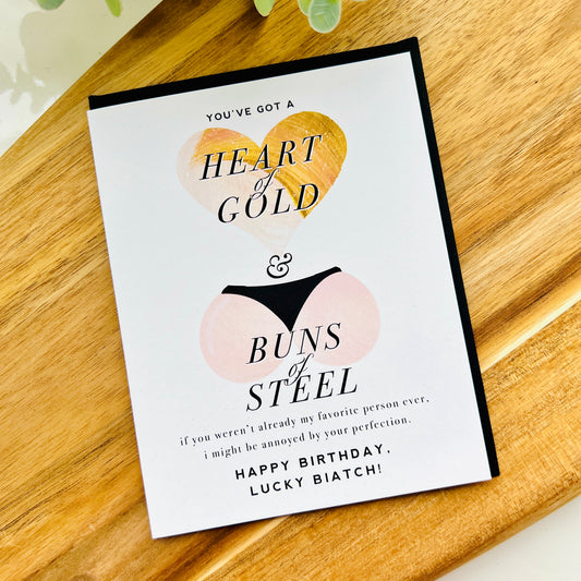 Heart of Gold Birthday Card | Greeting Card