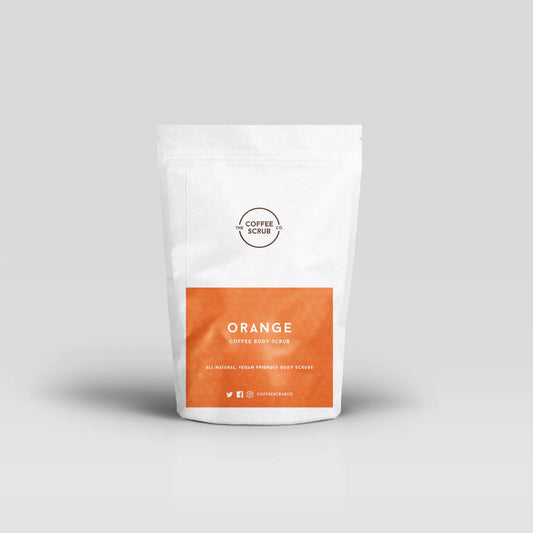 Coffee Scrub Co Mini Orange Coffee Body Scrub Pouch - 50g