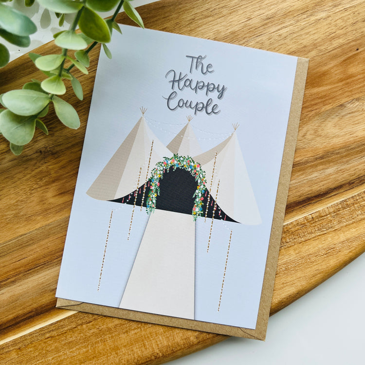 The Happy Couple Teepee Card | Greeting Card