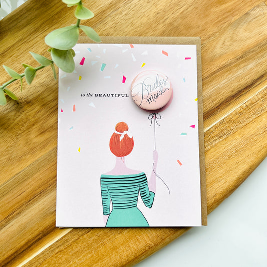 Redhead Bridesmaid Card | Greeting Card