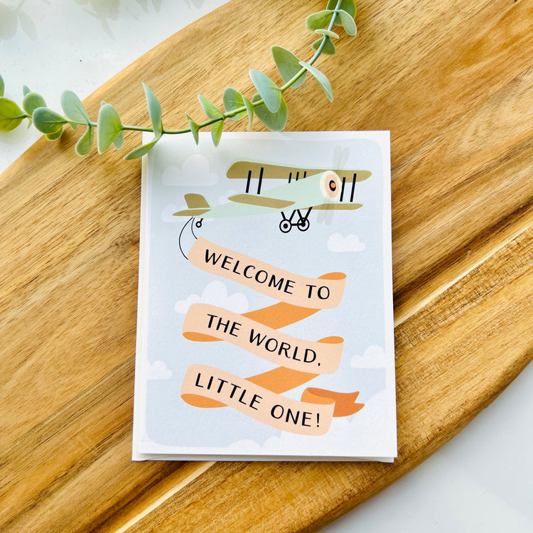 Welcome To The World Little One | Greetings Card