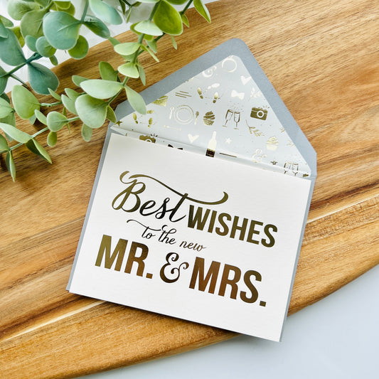 Best Wishes to the New Mr & Mrs | Greetings Card