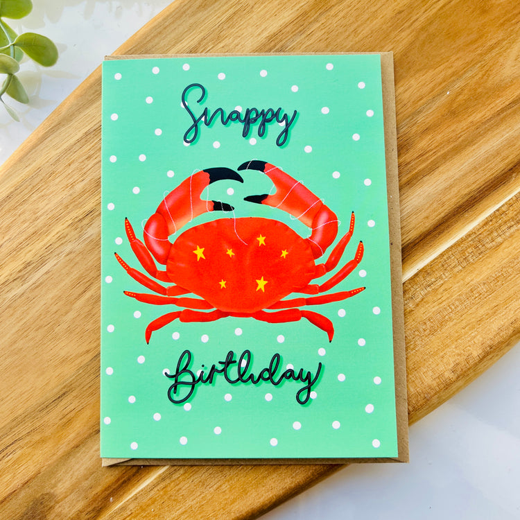 Snappy Birthday Crab | Greeting Card