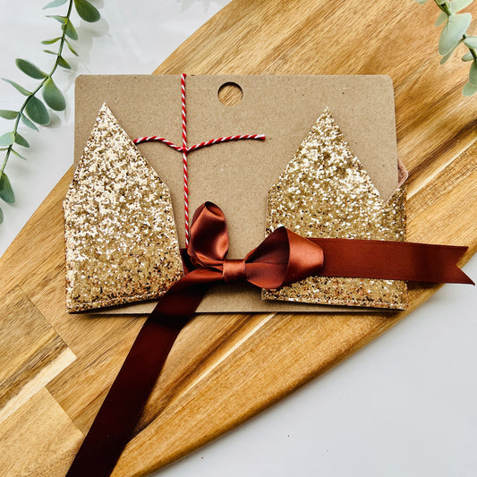 That Crafty Stitch Gold Glitter 5-Point Felt Party Crown