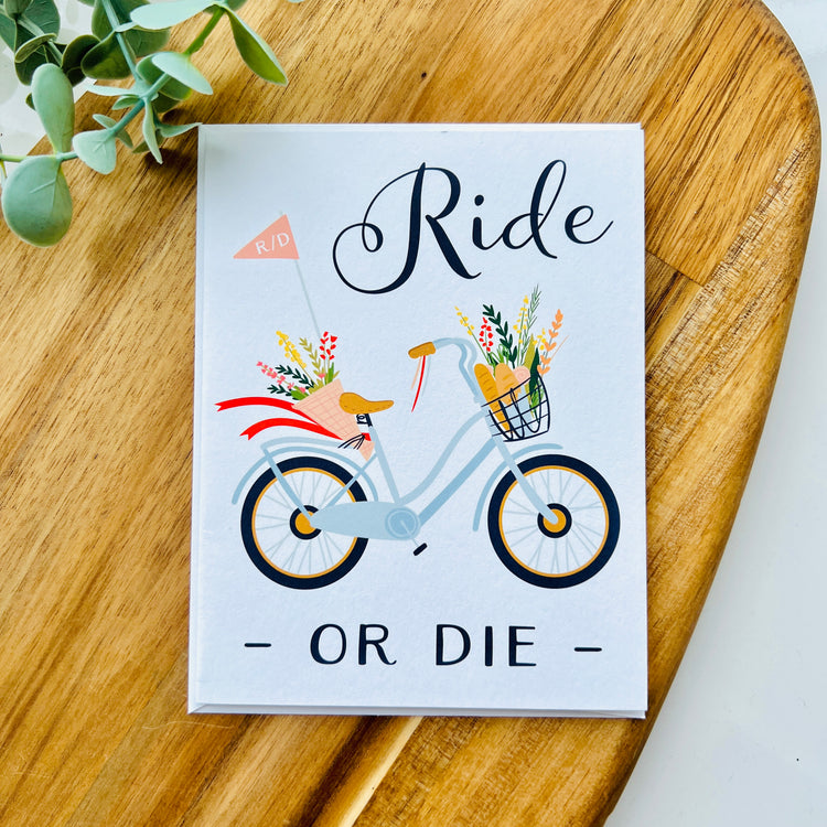 Ride of Die Bike | Greetings Card