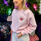 Pink Girl Power Unisex Embroidered Sweatshirt