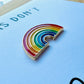 Jodie Gaul & Co Rainbow Enamel Rainbow Pin Card