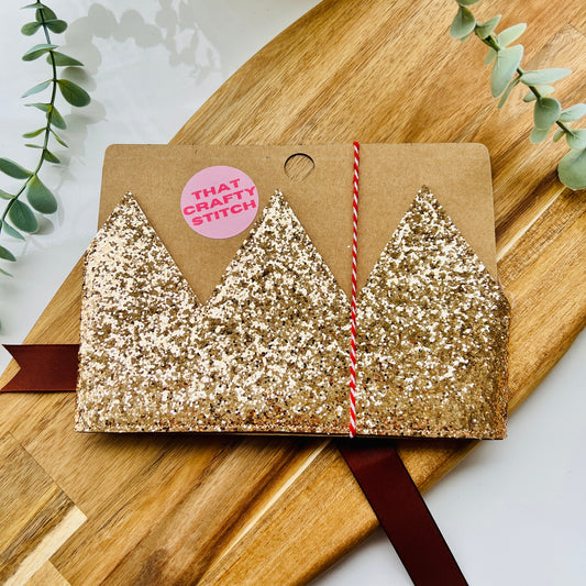 That Crafty Stitch Gold Glitter 5-Point Felt Party Crown