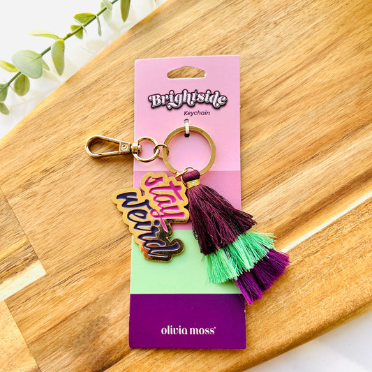 Stay Weird Olivia Moss Brightside Keyring