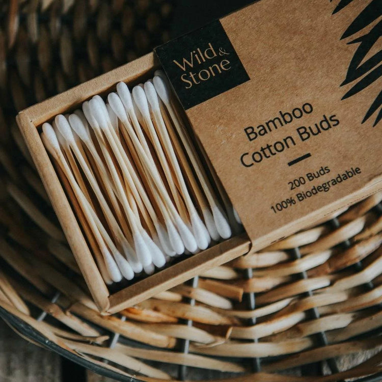 Bamboo Cotton Buds - Biodegradable & Vegan - 200 Pack