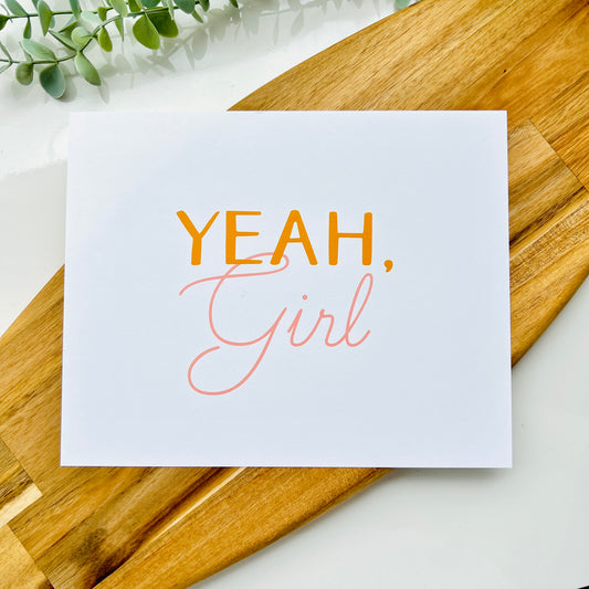 Onderkast Yeah Girl Wall Art Print