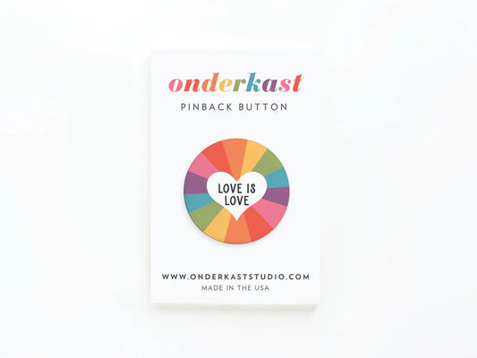 Love is Love Onderkast Pinback Button