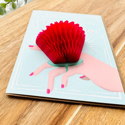 He Popped the Question Pop-up Engagement Card | Greeting Card