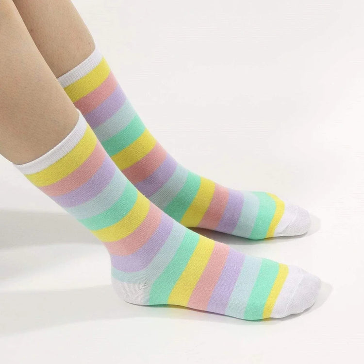 Punky Pins Pastel Stripe Socks